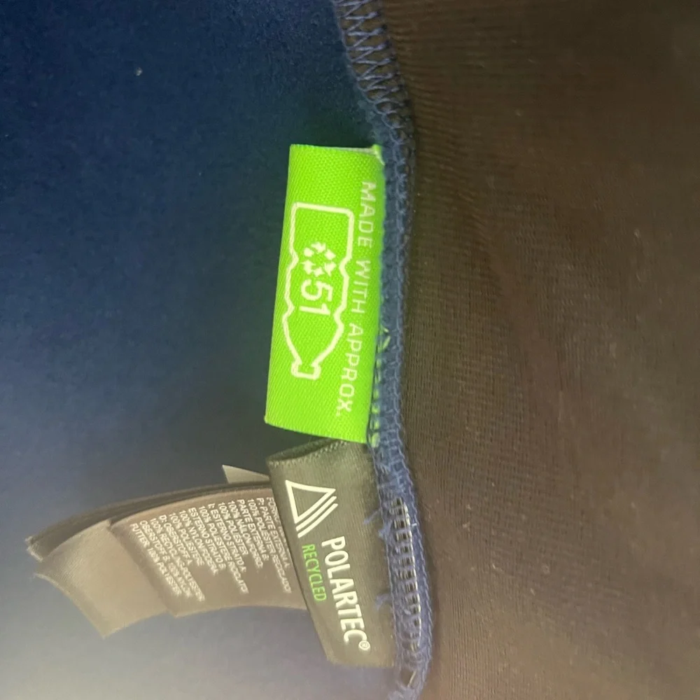 The North Face Men's Navy and Gold Denali Fleece Jacket - Picture 6 of 8